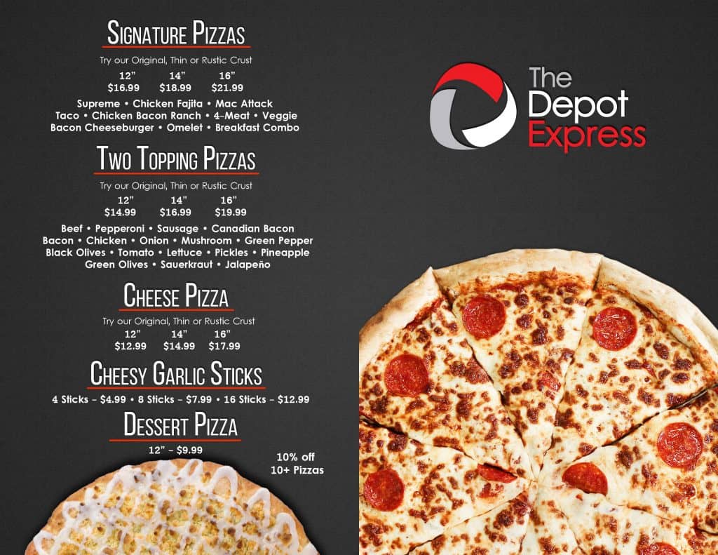 Menu The Depot Express